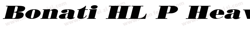 Bonati HL P Heavy字体转换